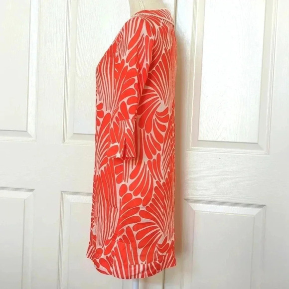 Kate Spade “Gwen” silk/linen tunic swim coverup - Picture 3 of 7